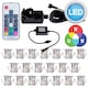 image 9 of Set of 20 - 30mm Stainless Steel IP67 Colour Changing LED Decking Kit | Chrome | Clear | 20