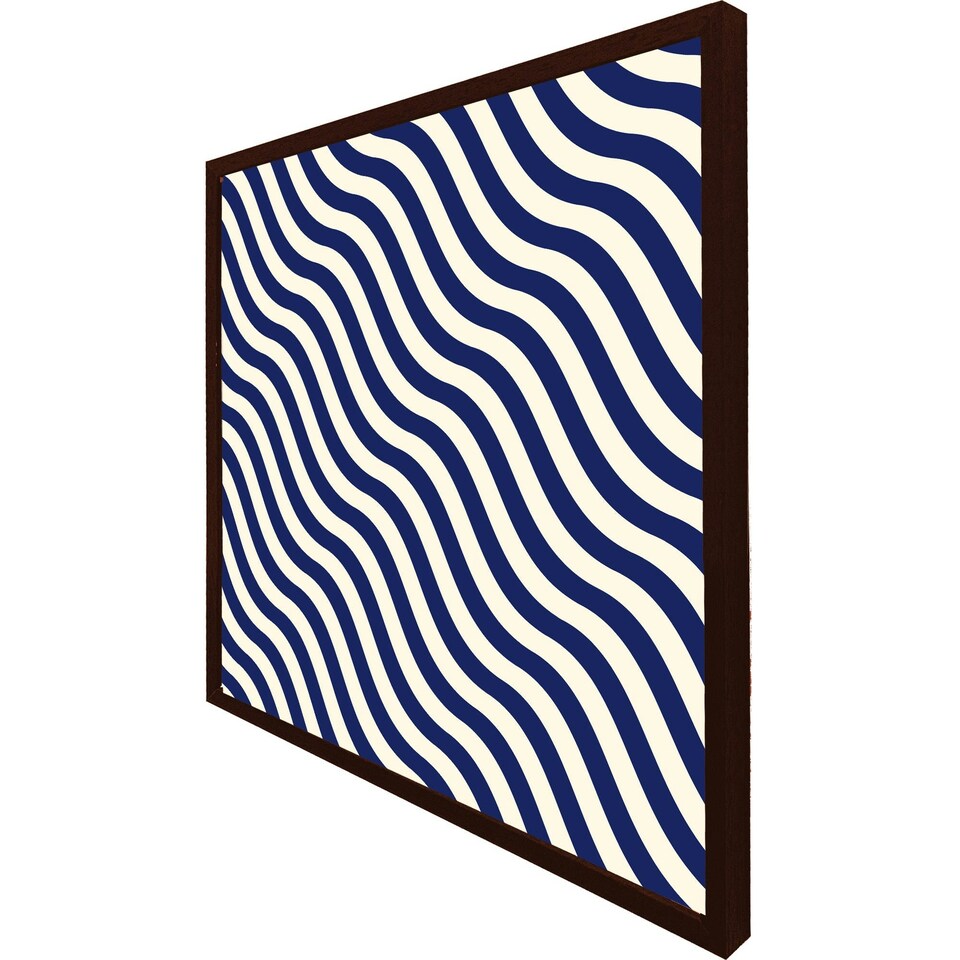 image 1 of Wavey lines (Picture Frame) Grey | XS