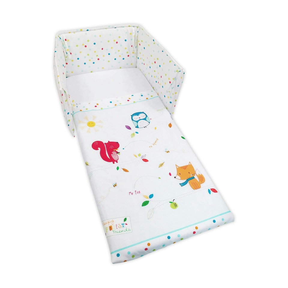image 1 of Silver Cloud Sleepy Forest Friends Crib Set N/A