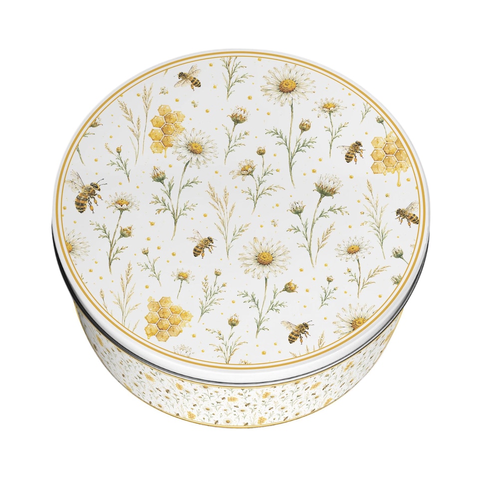 image 1 of Bees & Buds Large Round Cake Tin