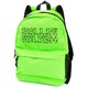 image 3 of Rock Sax Bad Guy Billie Eilish Backpack - Green - One Size