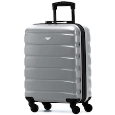 55x40x20cm Ryanair (Priority) TUI, Carry on Cabin Suitcase Hard Shell Approved for 60+ Airlines Silver | Aluminium | Cabin Bag