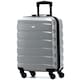 image 1 of 55x40x20cm Ryanair (Priority) TUI, Carry on Cabin Suitcase Hard Shell Approved for 60+ Airlines Silver | Aluminium | Cabin Bag