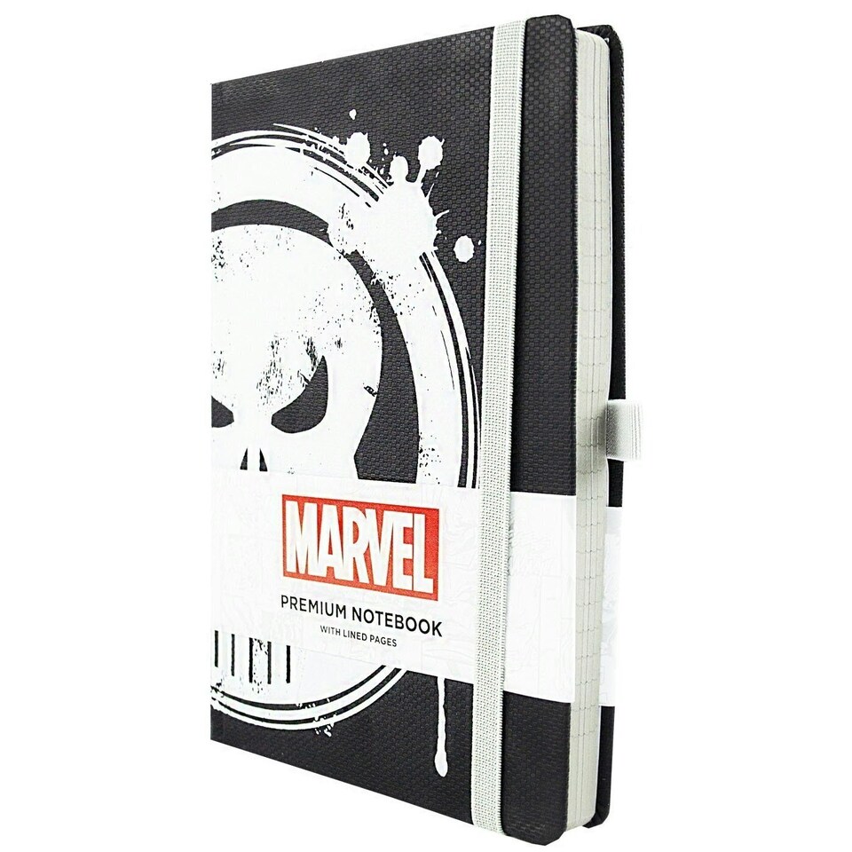 image 1 of The Punisher Premium A5 Notebook - Black/White/Red - One Size