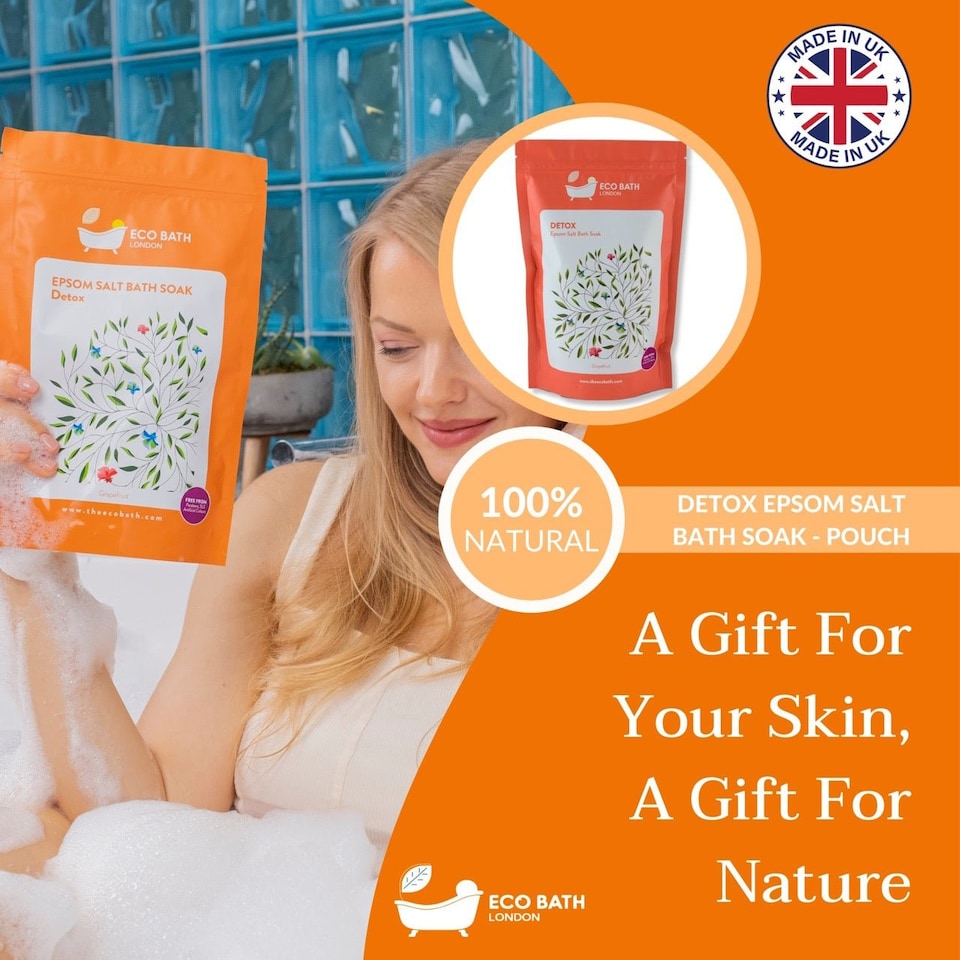 image 1 of Detox Grapefruit Epsom Salt Bath Soak