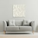 image 2 of beige leaves (Canvas Print) 127 x 127 x 4cm