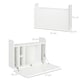 image 7 of HOMCOM Wall Mounted Table w/ Space Saving Storage Compartments for Home Office