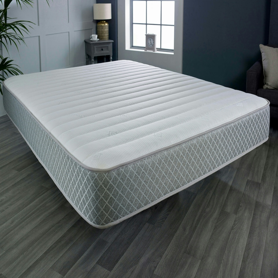 image 1 of Nebraska Hybrid Mattress - Soft Feel Quilted Cool Touch Surface Grey | Single