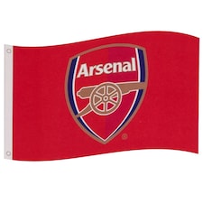 Arsenal FC Core Crest Flag | Red | Red | One Size | 1