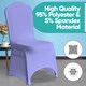 image 5 of Chair Cover Spandex Polyester Stretch Fabric Dining Slipcovers - 10pcs