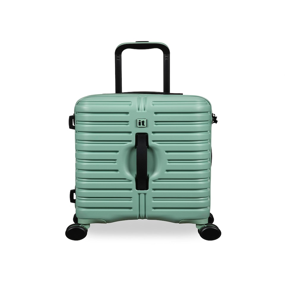image 1 of IT Luggage Jumbo Granite Green Cabin Suitcase with TSA Lock Green | Cabin Bag