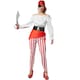 image 1 of Womens Buccaneer of the sea costume | Red | red/white | 1