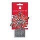 image 1 of Pack of Silver Christmas Luxury Starburst Bow & Mini Tinsel