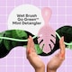 image 5 of WetBrush Go Green Mini Detangler Brush, Pink, Plant Based