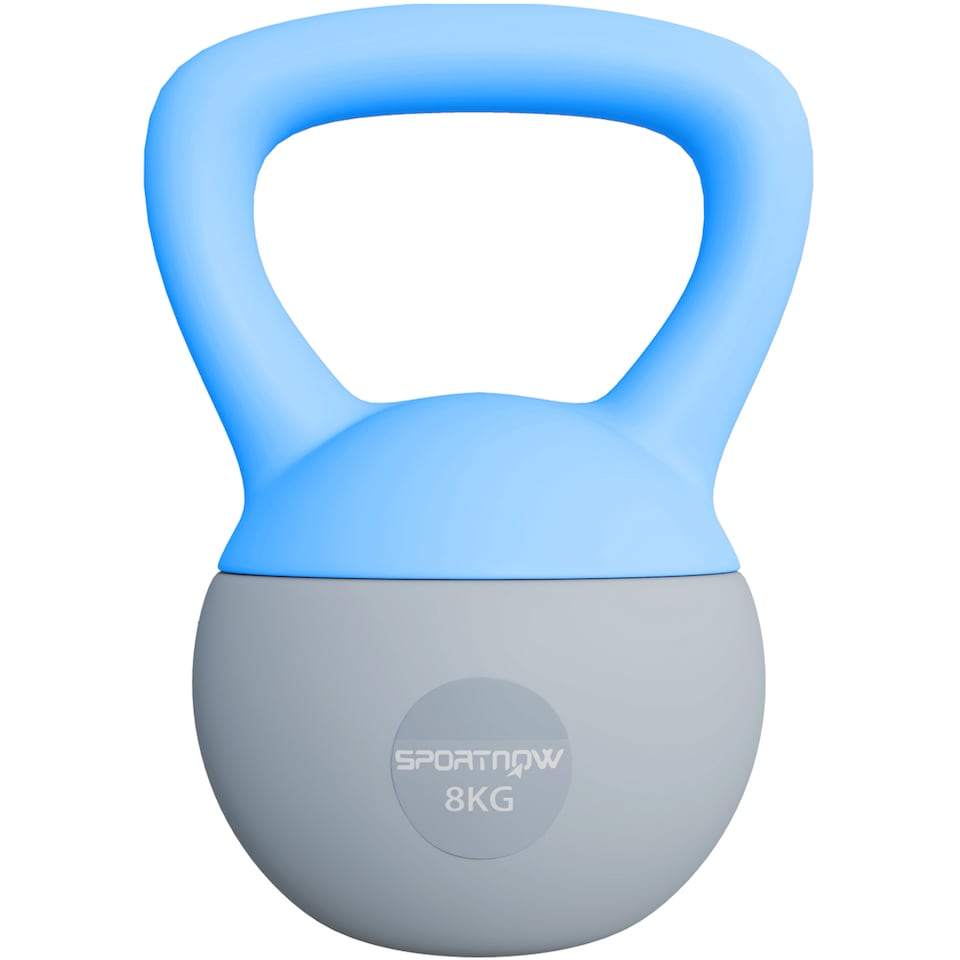 image 1 of SPORTNOW Soft Kettlebell, 8kg Kettle Bell with NonSlip Handle for Home Gym Weight Lifting and Strength Training | Multi