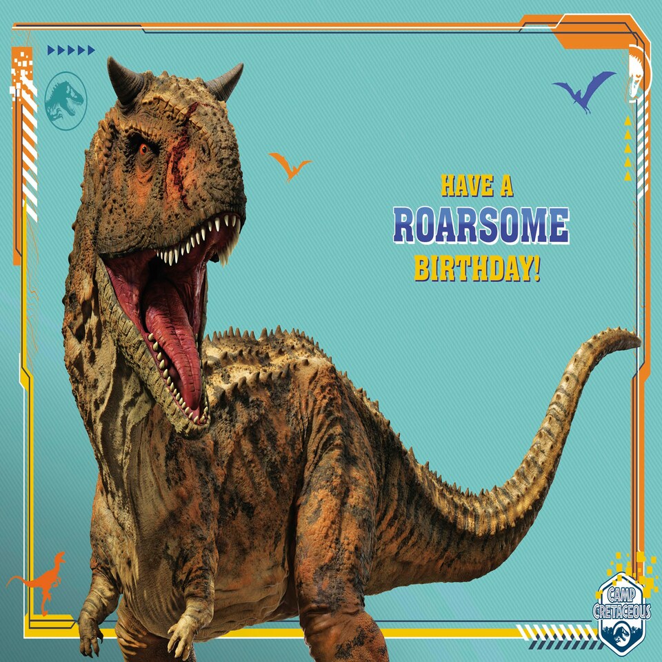 image 1 of Jurassic World Age 7 Birthday Card