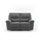 image 3 of Fosse 2 Seater Manual Recliner Sofa Grey | Dark Grey
