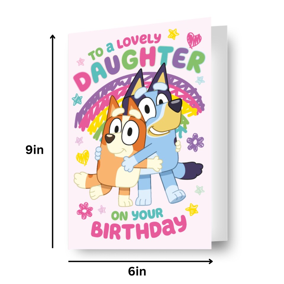image 1 of Bluey Daughter Birthday Card