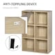 image 5 of HOMCOM Cubic Cabinet Bookcase Storage Shelves for Home Office, Oak
