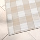 image 2 of D & D Gingham Outdoor Rug Natural