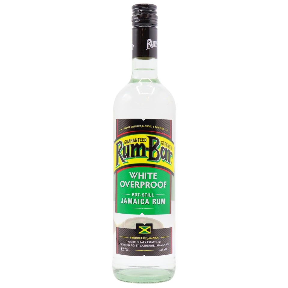image 1 of Worthy Park - Rum-Bar White Overproof Rum | Multi | Worthy Park - Rum-Bar White Overproof - Rum 70cl 63.2% ABV | 1