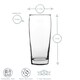 image 3 of LAV Bardi Willi Becher Beer Glasses - 370ml - Clear - Pack of 6 Clear