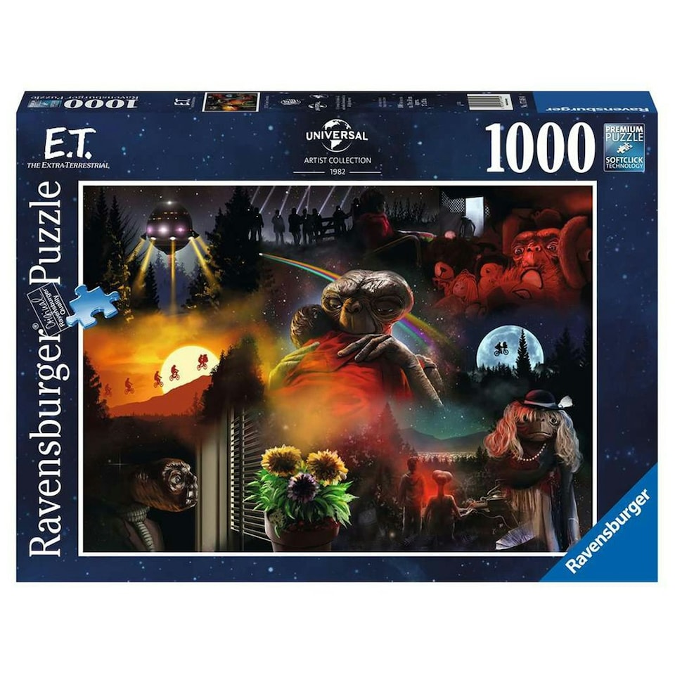 image 1 of Ravensburger E.T. Movie Poster 1000 Piece Jigsaw Puzzle