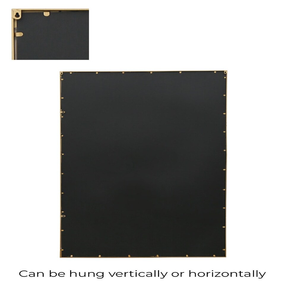 image 1 of The Genestra - Gold Modern Wall & Leaner Garden Mirror 79"x 47" 200x120cm Gold