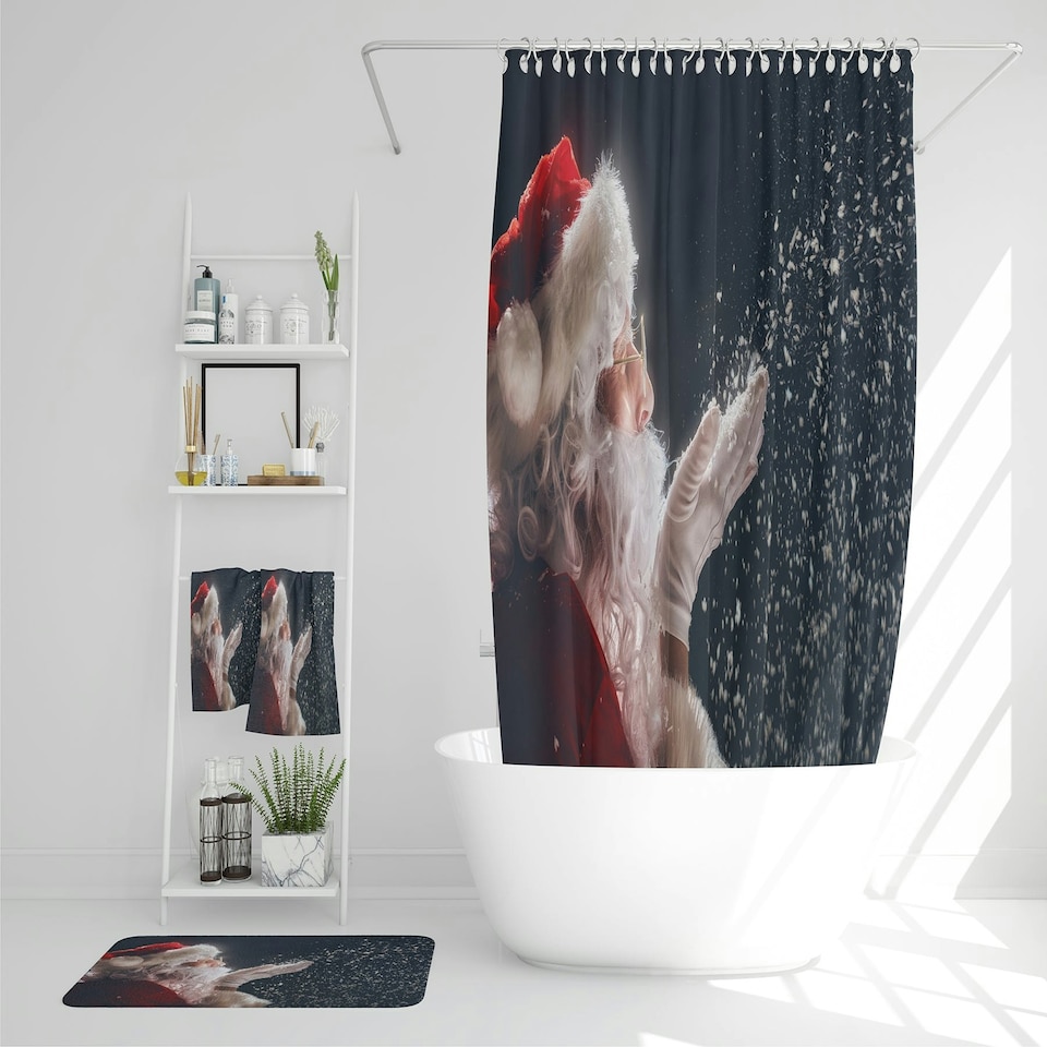 image 1 of Merry Christmas And Happy Holidays (Bathroom Set)