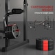 image 5 of SPORTNOW Weight Bench with Two Barbell Racks, Preacher Curl Bench