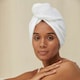 image 2 of Towel City Hair Wrap Towel - White - One Size (UTPC4961)