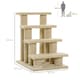 image 4 of PawHut Dog Steps for Bed 4 Step Pet Stairs for Dog Cat Climb Ladder Cream