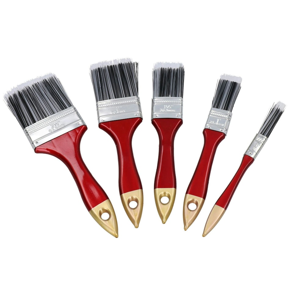 image 1 of 40pc Painting and Decorating Synthetic Paint Brush Brushes Set 1" - 2.5" Width