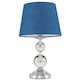 image 4 of ValueLights Gatto Silver Table Lamp Silver Shade