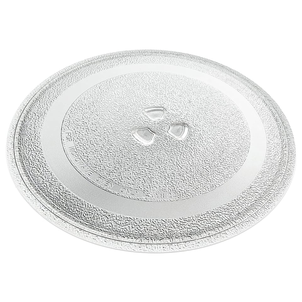 image 1 of SPARES2GO Glass Turntable Plate for Russell Hobbs Microwave Y Type Glass Dish Tray (9.65" / 24.5cm / 245mm)