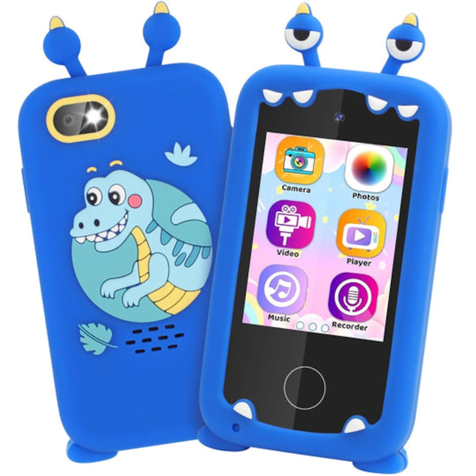 image 1 of Kids Smart Phone Toy - Unicorn-Themed Learning Device with 22 Educational Apps, Camera & Music