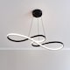 image 2 of ValueLights Infinity Matte Black Loop Bar LED Ceiling Light | Black