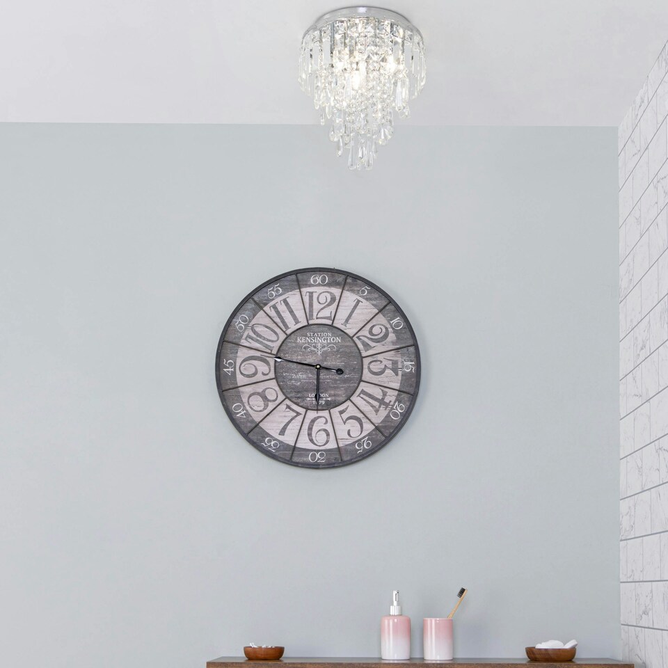 image 1 of BHS Bresna Flush Ceiling Light, Chrome