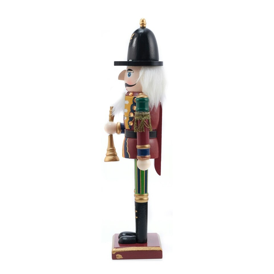 image 1 of Living and Home Wooden Nutcracker Soldier Figurine Christmas Ornament