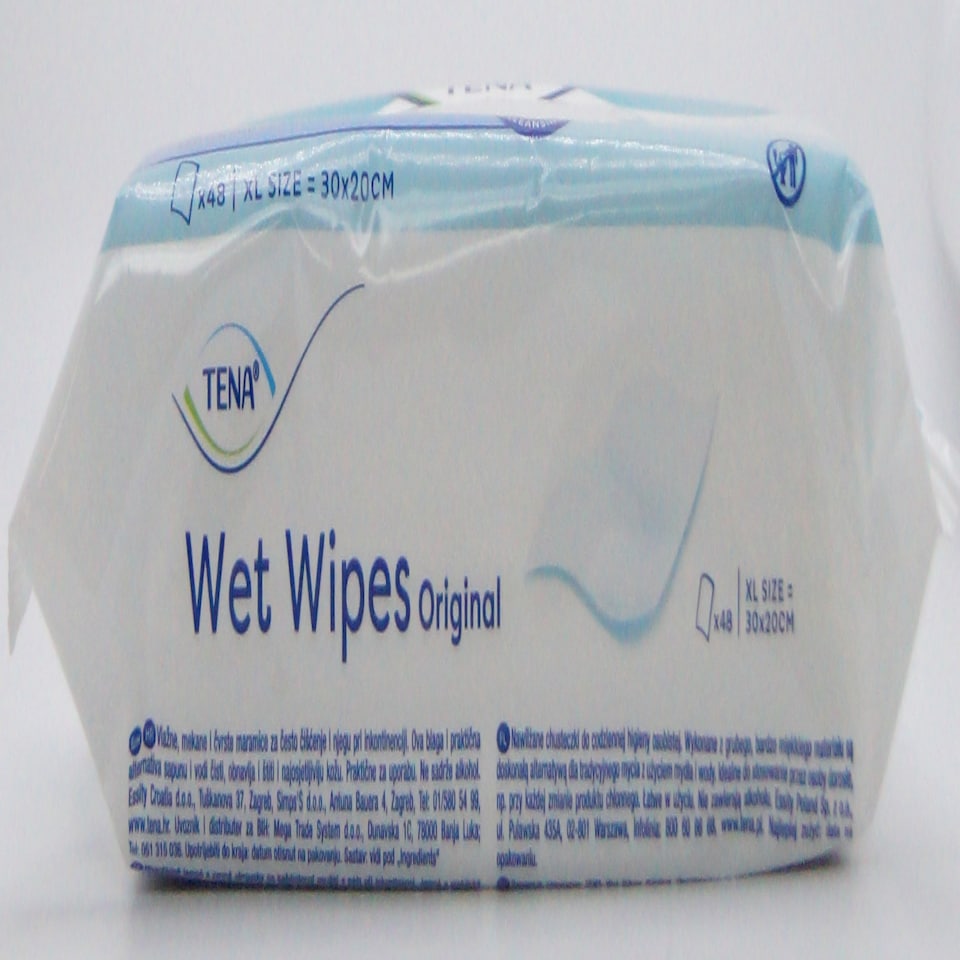 image 1 of TENA Protection XL Wet Wipes Original Pack of 48 wipes - REF:8573