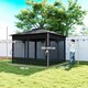 image 7 of Outsunny 3x3(m) Pop Up Gazebo w/ Solar-Powered LED Lights Netting Black