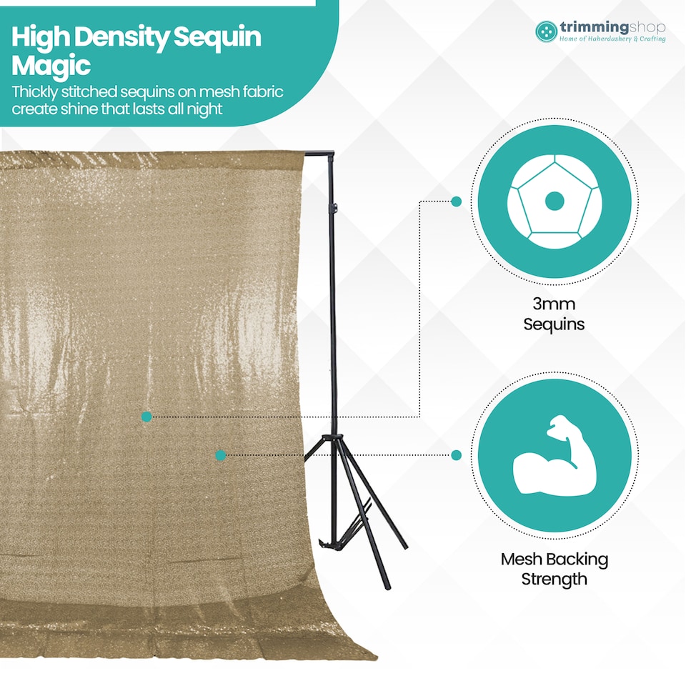 image 1 of 4ft x 7ft Sequin Backdrop Photography Background High-Density Sequin Fabric