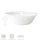 image 3 of Bormioli Rocco White Moon Glass Serving Bowls - 27cm - Pack of 6 White