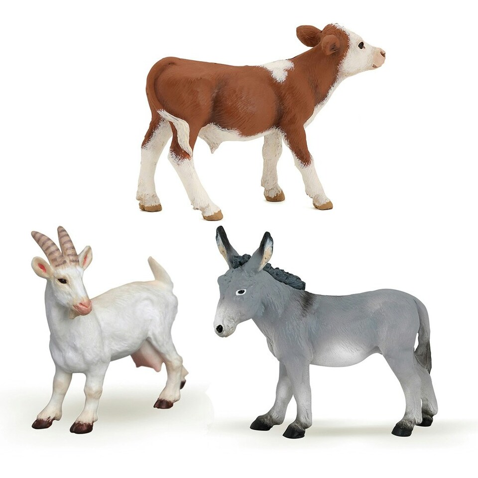image 1 of PAPO Mini Papo Mini Plus Farm Tube Toy Mini Figure Set