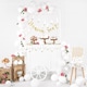 image 4 of White Feathers with Gold Tips Hanging Garland Decoration 1.6m