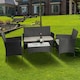image 3 of Amazon 4 Piece Garden Rattan Set