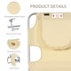 image 5 of Outsunny Sun Lounger with Reading Hole, Folding Garden Lounger, Beige