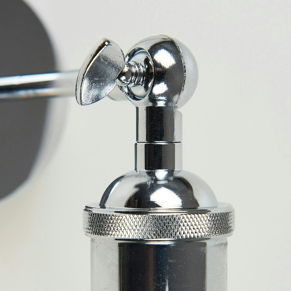 image 1 of ValueLights Lloyd Pair of Silver Indoor Wall Lantern