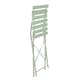 image 8 of Charles Bentley 3 Piece Metal Bistro Set Garden Patio Table & 2 Chairs - Heritage Green