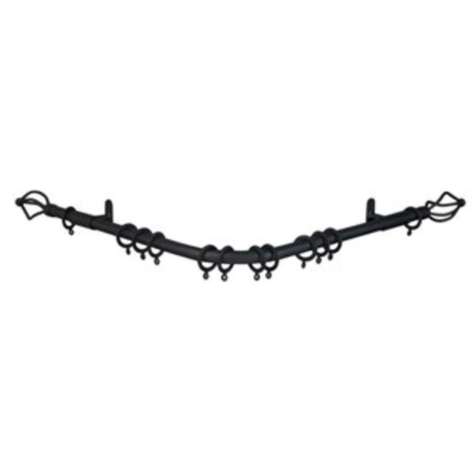 image 1 of 19mm Black 420cm Crown Bay Pole Set 420cm Black | Black